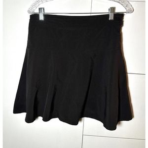 Athleta Black All Day Skort Zip Back Pocket